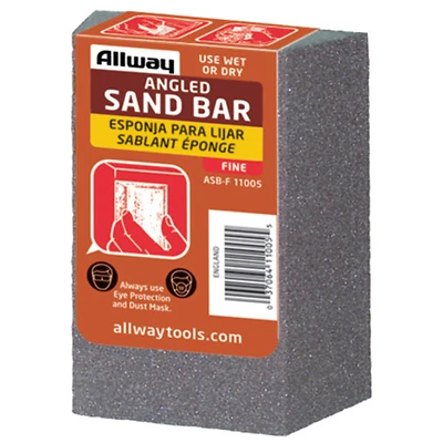 5 In. Fine Angled Sanding Sponge - Model Asb-f, 3.5 In. Width, 1 In. Thickness