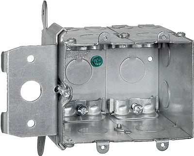 38-cu In 2-gang Metal Adjustable Wall Electrical Box Model Mb238adj-3r
