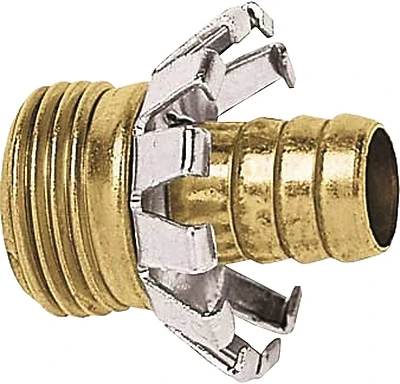 Gilmour 834004-1001 Brass Threaded Male Hose Coupling, 3/4 In.