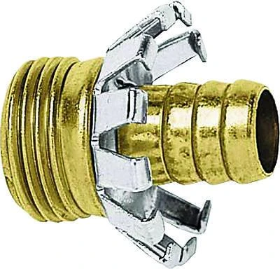Gilmour 801224-1001 Brass Threaded Male Hose Coupling, 1/2 In.
