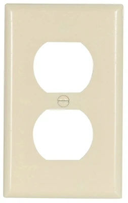 Eaton 2132LA-BOX 1-Gang Duplex Receptacle Wallplate, Thermoset