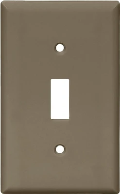1-gang Nylon Wall Plate, Brown, 15 Pk, Model 5134b-box