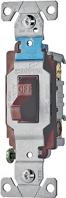 Cs315b 3-way Commercial Grade Toggle Switch, 15 Amp, Brown