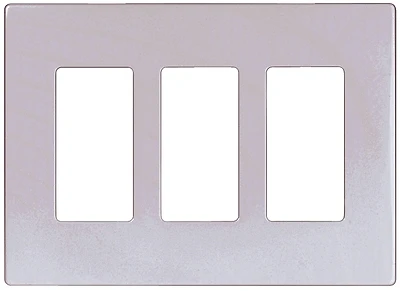 3-gang White Screwless Decorator Wall Plate Model Pjs263w