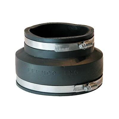5 In. X 4 In. Dwv Flexible Pvc Coupling For Sewer And Drain Connections