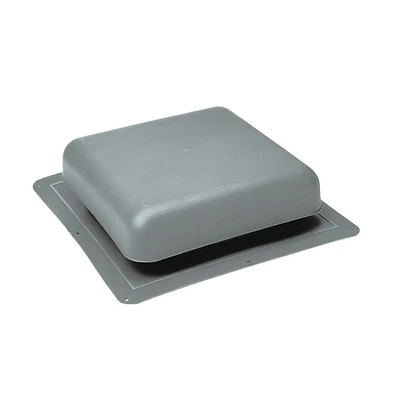4 In. H X 18 In. W X 18.5 In. L Gray Resin Roof Vent With 65 Nfa