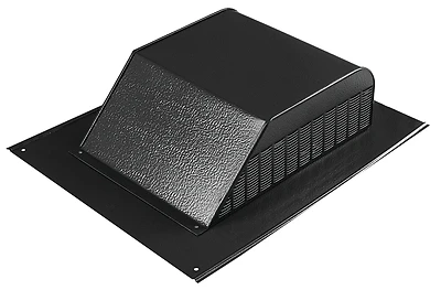 60 Nfa Black Aluminum Slant-back Roof Louver For Attic Ventilation