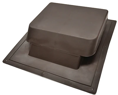 37 Nfa Brown Plastic Slant-back Roof Louver Vent Ir61br