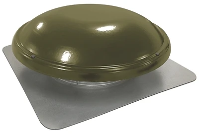 1250 Cfm Weathered Wood Power Roof Mount Attic Fan With Thermostat Control