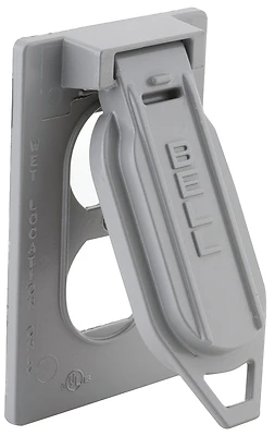 Gray 1-gang Duplex Weatherproof Cover With Vertical Mount - Model 5146-0