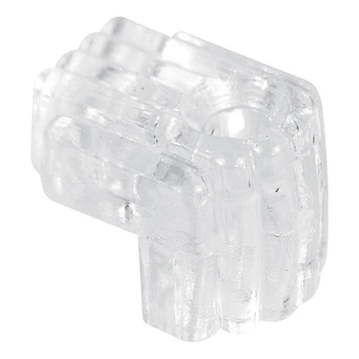 Prime-Line U 9003 Mirror Holder Clip, Acrylic, 1/4 In. Glass, 6-Pack