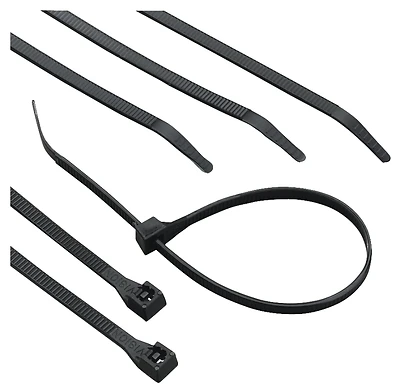 4 In. L Black Cable Tie 100 Pk, Model 73270, Durable & Reliable For Bundling