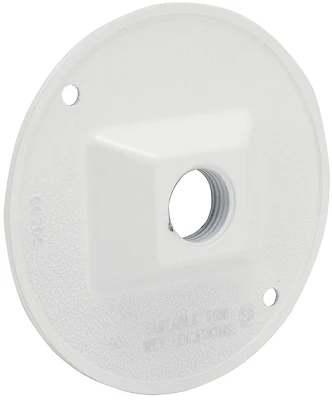 4 Inch Round Weatherproof Electrical Cover With Two Lamp Holders And Mounting Hardware