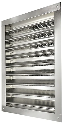 12 In. X 18 In. Aluminum Gable Vent With Dual Louvers