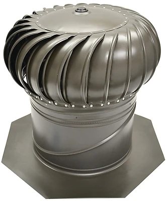 14-in Weatherwood Aluminum Internally Braced Roof Turbine Vent Aic14ww