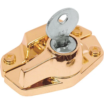 Prime-Line U 9927 Brass-Plated Keyed Window Sash Lock