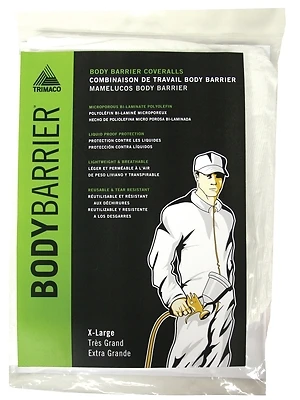 Body Barrier Microporous Bi-laminate White Xl Coveralls 1 Pk Model 09955