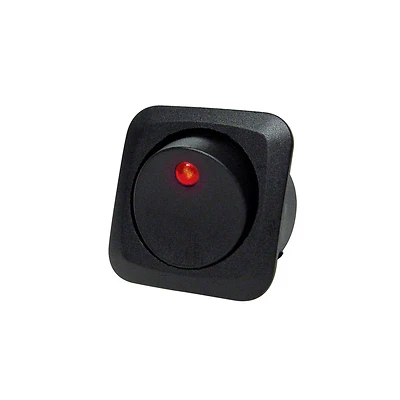 Illuminated Led Rocker Switch 12v Dc/25a Model 40600, Red, Spst