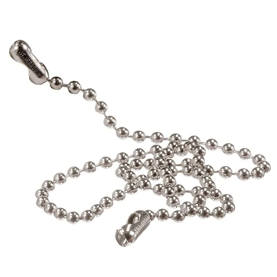 Plumb Pak PP820-20 Chrome Stopper Bead Chain, 15 In., For Sinks