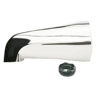 Plumb Pak PP825-30 Bathtub Spout, Chrome, 1/2 or 3/4 In IPS