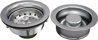 Keeney K5475 Basket Strainer Assembly, Fixed Post, 3-1/2 In, Chrome