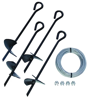 4-piece All-purpose Eye Anchor Kit 15 In With 50 Ft Wire, Model 59070
