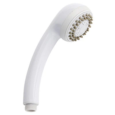 Stylewise White Plastic 3-function Handheld Showerhead 1.8 Gpm
