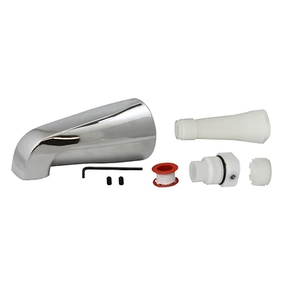 Plumb Pak PP825-33 Chrome Bathtub Spout, Universal Fit, No Diverter