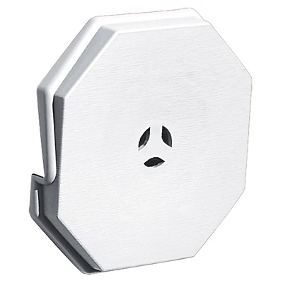 1 In. L Prefinished Vinyl Surface Mounting Block White 6.625 In. X 6.625 In.