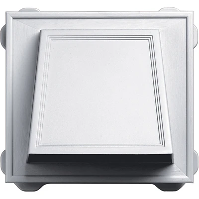 Builders Edge 140056774001 Hooded Siding Vent, 6 In. Exhaust Pipe, White
