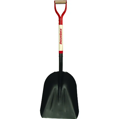 Razor-back Steel Multicolored Scoop With 13-7/8 In Blade And Hardwood Handle