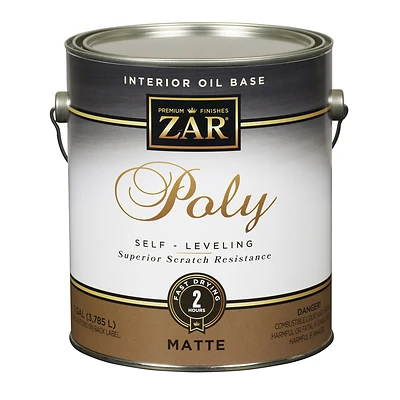 Zar 33913 Ultra Antique Flat Oil-Based Polyurethane, 1 Gallon