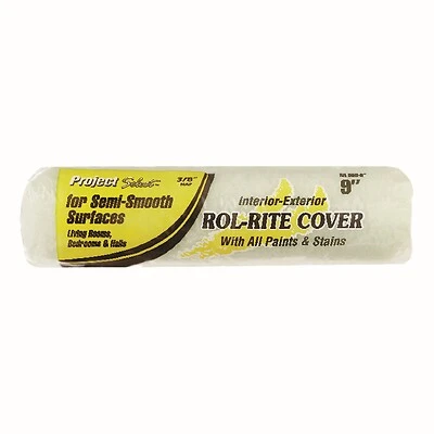 Rol-rite Polyester 3/8 In. X 9 In. W Paint Roller Cover, 1 Pk