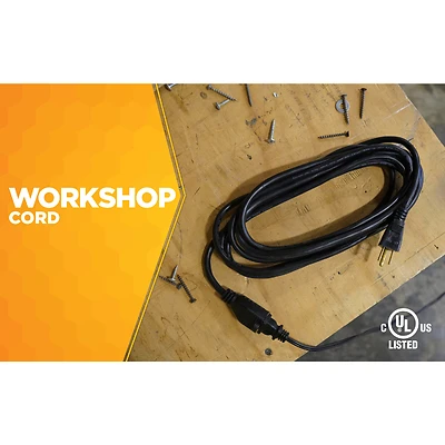 15 Ft. L Black 16/3 Sjtw Outdoor Extension Cord - Heavy-duty