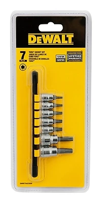 DeWalt DWMT75423OSP 7-Piece Torx Socket Set, 1/4 & 3/8 In Drive