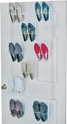 18-pair Over-the-door Shoe Rack Organizer In White - Model 8040