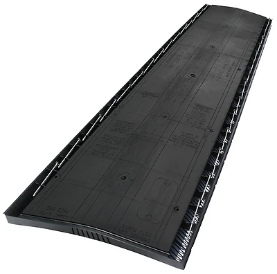 Rigid Vent 3 48 In. Black Roof Ridge Exhaust Vent With Easytear Feature