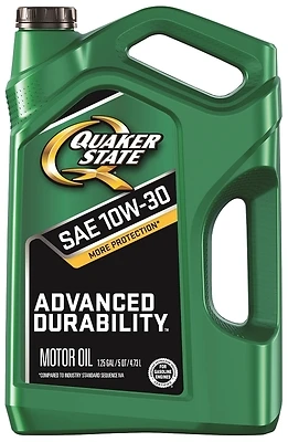 Quaker State 550044962 Advanced Durability Motor Oil, 10W-30, 5 Qt