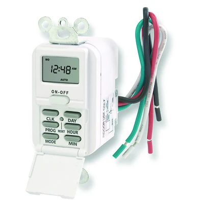 Westek TMDW10 Digital In-Wall Timer, 15A 125V, White