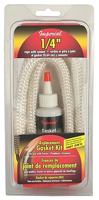 Gasket Rope Kit For Airtight Stoves And Fireplace Inserts, Model Ga0190, 1/4 Inch