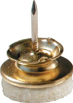 1 In. Round Nail-on Felt Swivel Furniture Glides, 4-pack, Model 9938