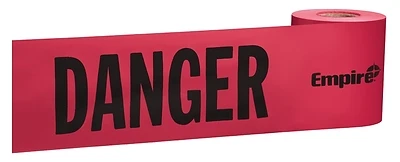 3 Inch Wide X 200 Feet Long Danger Caution Tape - High Visibility Red