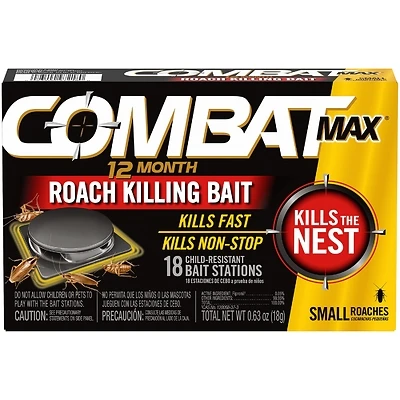Combat 97218 Max Roach Bait Station, Fipronil, 12-Month Protection
