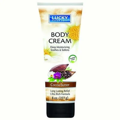 Lucky Super Soft Body Creams, Cocoa butter, 8 Oz