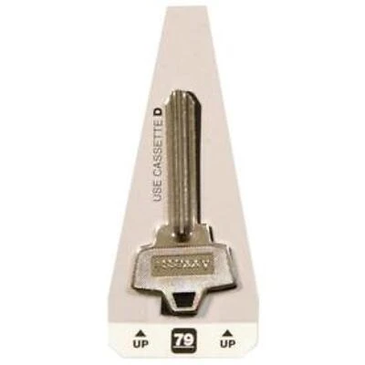 #79 Schlage U-groove Brass Key Blank For Lockwood House