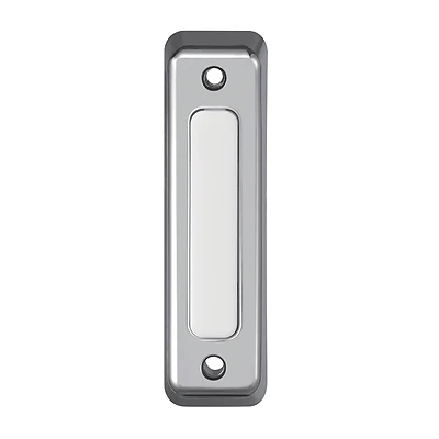 Heath Zenith 18000222 Satin Nickel Lighted Wired Push Button Doorbell