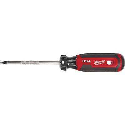 #2 X 4 In. Square Recess Cushion Grip Screwdriver Mt218 - Usa Made