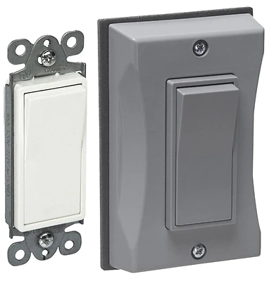 Bell 5122-0 Weatherproof Decorator Switch Cover, 15A 120/277V, Gray