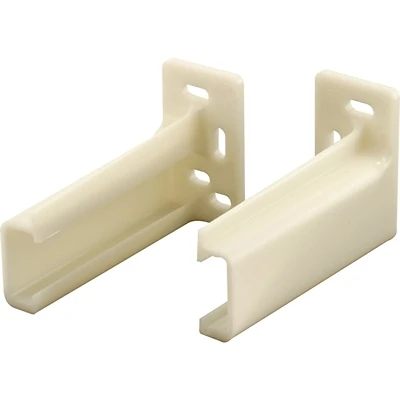 Prime-Line R 7265 Drawer Track Backplate, White Nylon