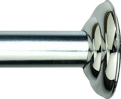 41 In. To 72 In. Adjustable Fixed Shower Rod - Chrome Finish